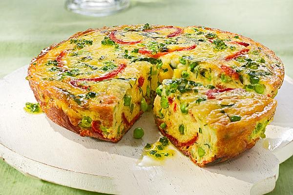 Swiss Chard and Roasted Pepper Frittata