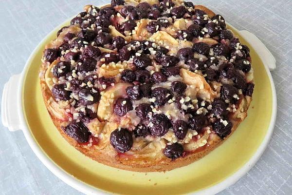 Tart with Pears and Cherries