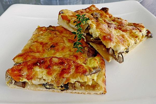 Tart with Pumpkin and Mushrooms