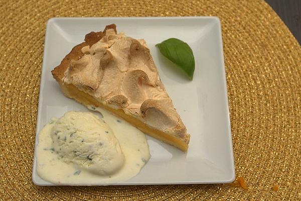 Tarte Au Citron with Tonka Bean and Basil Ice Cream