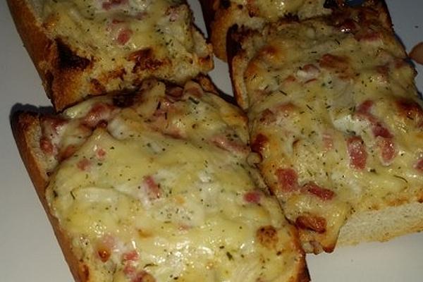 Tarte Flambée Baguette with Cheese