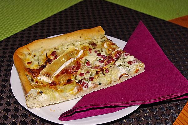 Tarte Flambée with Camembert