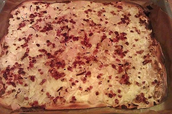 Tarte Flambée Without Yeast Dough