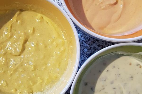Three Kinds Of Sauces for Fondue or Raclette
