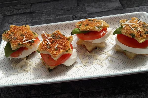 Toast Stars with Salad