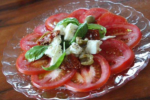 Tomato Carpaccio with Mozzarella