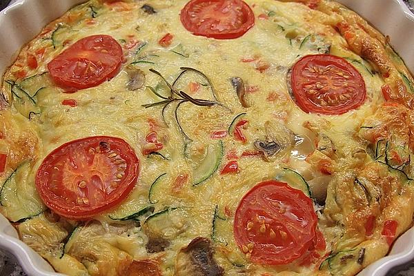 Tomato Mushroom Cheese Tart