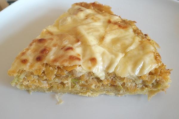 Turnip and Leek Quiche