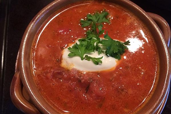 Ukrainian Borsch (from Southwest Ukraine, Podolsky Region)