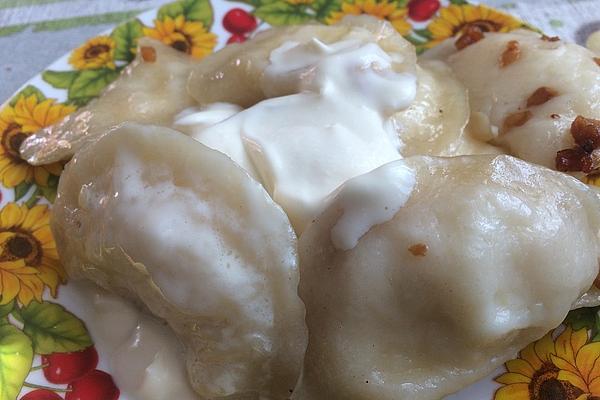 Ukrainian Vareniki with Potato Filling