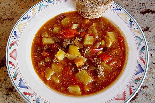 Uschi`s Colorful Goulash Soup
