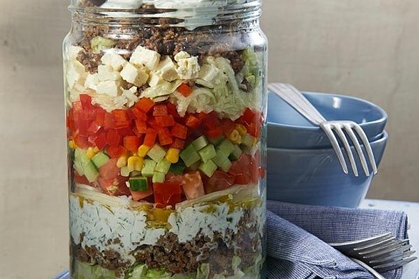 Uschi`s Greek Layered Salad