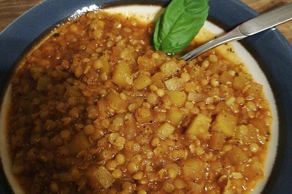 Vegan Apple and Lentil Soup