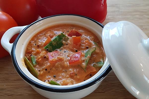 Vegan Stew with Red Quinoa and Coconut Milk