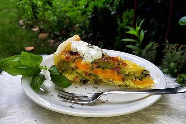 Vegetable Bacon Tart
