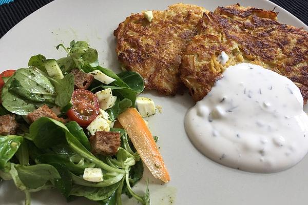 Vegetable Rosti with Quark Dip