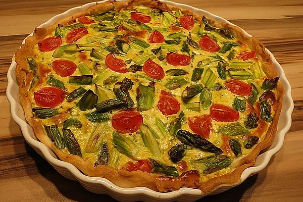 Vegetarian Asparagus Tart with Ricotta
