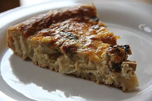 Vegetarian Onion Cake with Smoked Tofu
