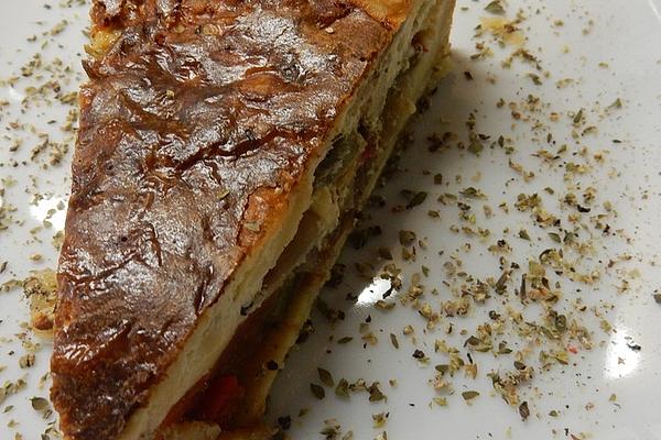 Vegetarian Pepper and Mushroom Quiche