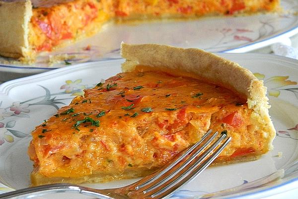 Vegetarian Pepper and Onion Quiche