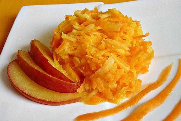 Warm Apple and Carrots Raw Food