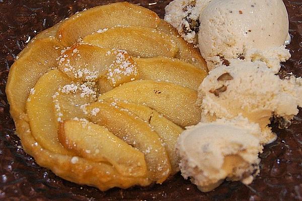 Warm Apple Tartlets with Calvados Sauce