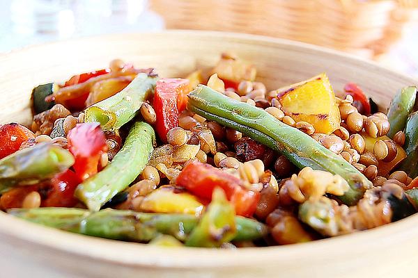 Warm Lentil and Zucchini Salad