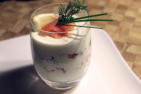 Wasabi Mousse with Smoked Salmon