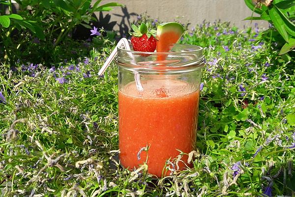 Watermelon and Strawberry Drink