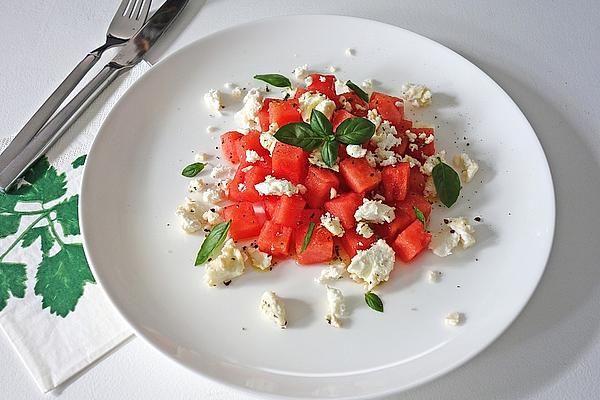 Watermelon Feta Salad with Mint