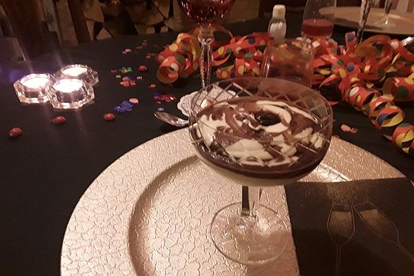 White Chocolate Mousse with Eggnog
