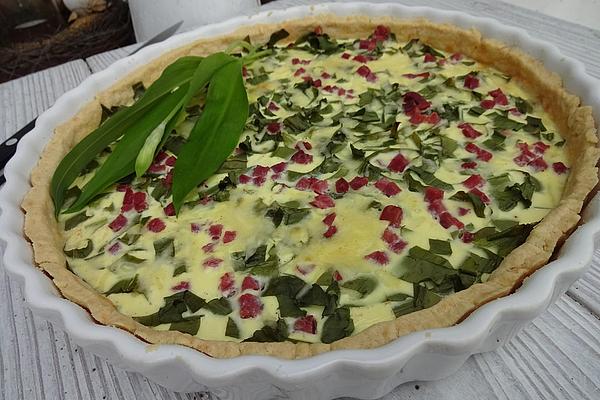 Wild Garlic Quiche or Nettle Quiche