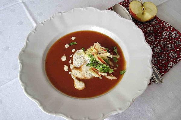 Winter Tomato Soup with Apples