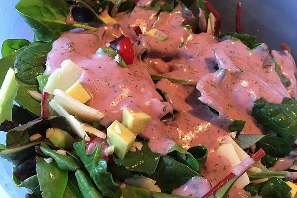 Yogurt Dressing with Raspberry Vinegar