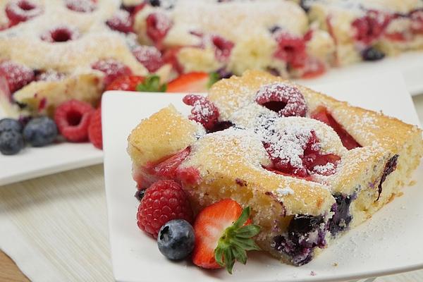 Yogurt Fruit Sheet Cake