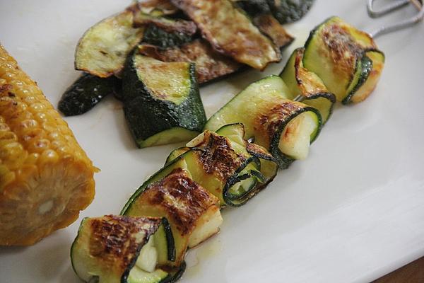 Zucchini Halloumi Skewers