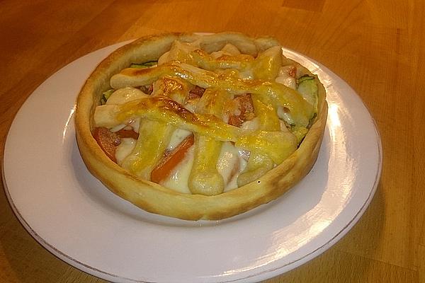 Zucchini Mozzarella Tart