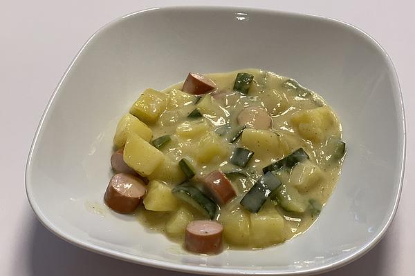 Zucchini Ragout with Sausages À La Anne