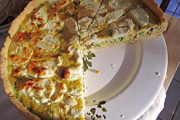 Zucchini Tart with Goat Cheese