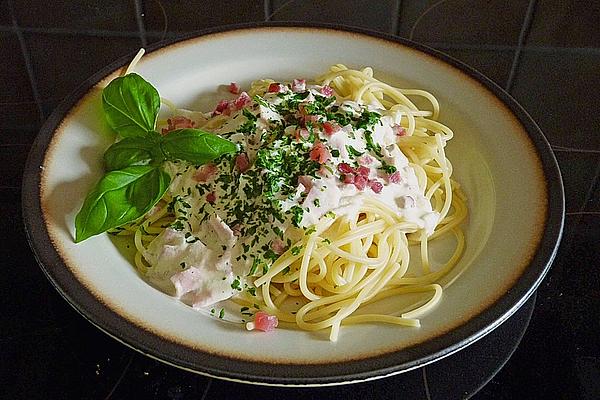 1 Pasta with Ham – Cream – Sauce