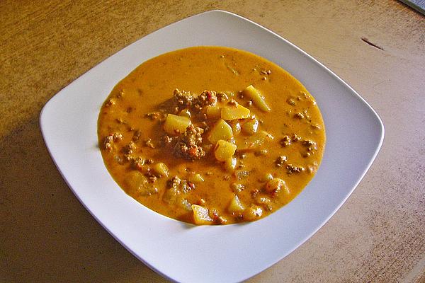 Ajvar Soup with Potatoes
