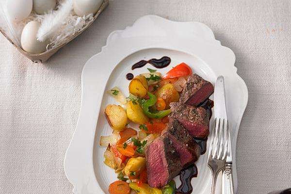 Alberto`s Lamb Fillet with Balsamic Honey Sauce