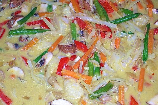 All Kinds Of Vegetables with Coconut Milk