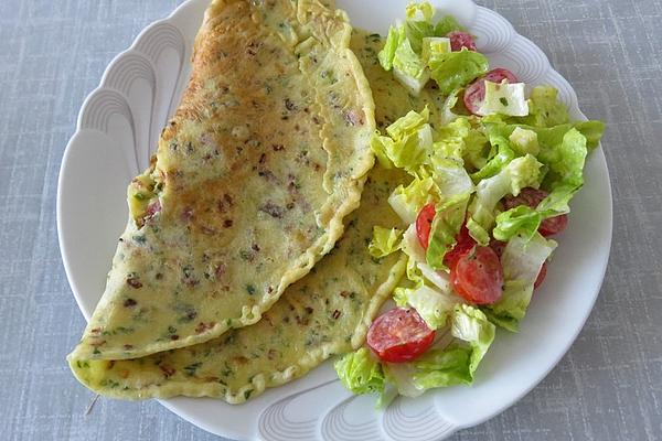Andi`s Onion Pancakes with salad Island