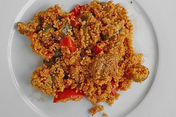 Antonia`s Vegetable Couscous with Bratwurst Dumplings
