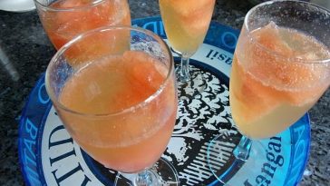 Apple and Sparkling Wine Aperitif
