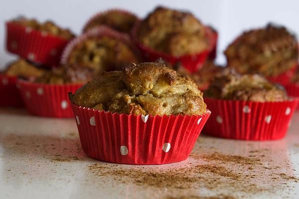 Apple-banana Muffins, Low Carb and Vegan