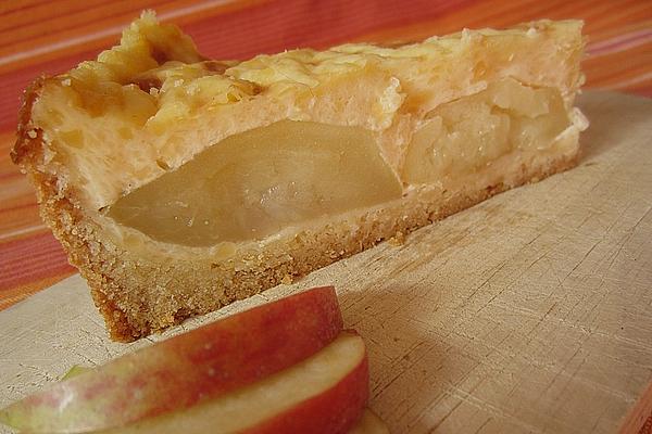 Apple Cake with Vanilla Custard