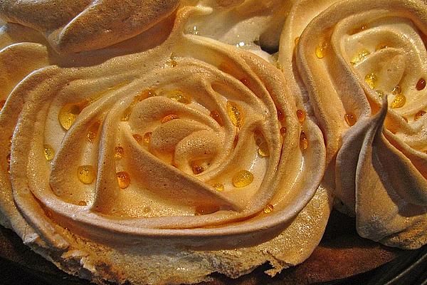 Apple Compote Cake with Meringue Topping