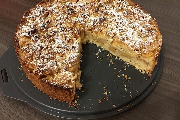 Apple Crumble Cake with Vanilla Sour Cream